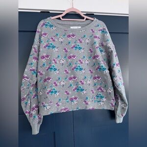 NWT Billy T Floral Sweatshirt Size Small/Medium
